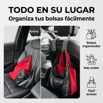 Gancho doble para reposacabezas