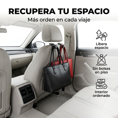 Gancho doble para reposacabezas