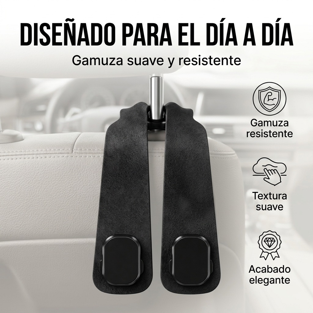 Gancho doble para reposacabezas